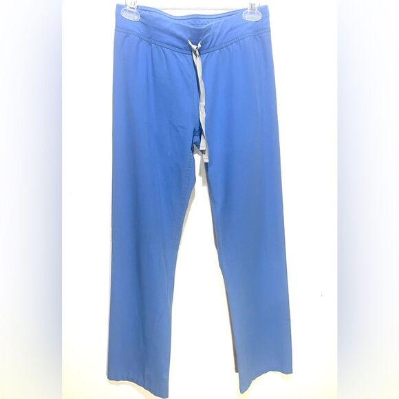 Figs Technical Collection Womens Size XS Blue Scrub Pants Back Pockets - Picture 2 of 6